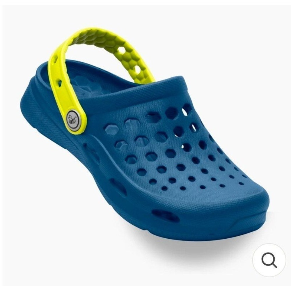 Joybees Kids Active Clog Midnight Teal Citrus Blue Yellow C4/5 UK3/4 EU20
